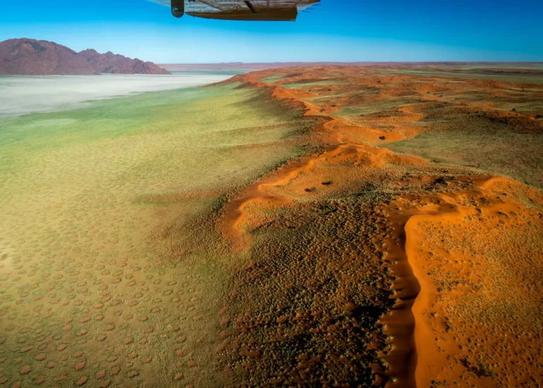 Stunning aerial views over the Namib Desert